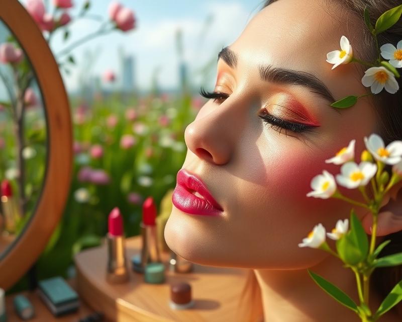 Trendy w makijażu na wiosnę 2024: zdrowa skóra i kolorowe akcenty